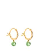Matchesfashion.com Raphaele Canot - Set Free Diamond, Tsavorite And 18kt Gold Earrings - Womens - Green