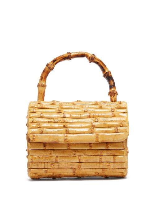 Matchesfashion.com Glorinha Paranagua - Bebel Bamboo Basket Bag - Womens - Light Brown