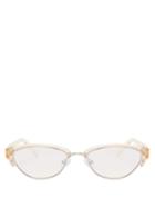 Matchesfashion.com Le Specs - Squadron Tinted Oval Sunglasses - Womens - Light Yellow