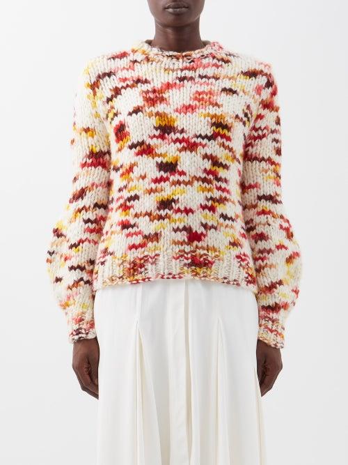 Gabriela Hearst - Clarissa Space-dyed Knit Sweater - Womens - Red Multi