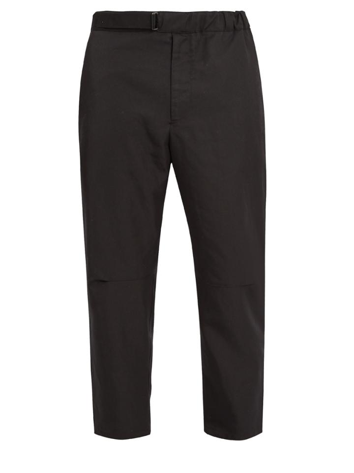 Oamc Troop Tapered-leg Cropped Twill Trousers