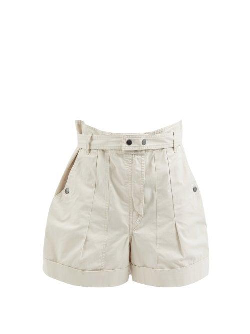 Isabel Marant Toile - Roscoe High-rise Shorts - Womens - Ivory