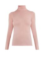 Matchesfashion.com Gabriela Hearst - Costa Roll Neck Sweater - Womens - Light Pink