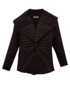 Matchesfashion.com Issey Miyake - Batwing Pleated Crepe Jacket - Womens - Black