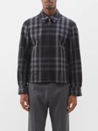 Burberry - Reversible Check Cotton Harrington Jacket - Mens - Grey Check