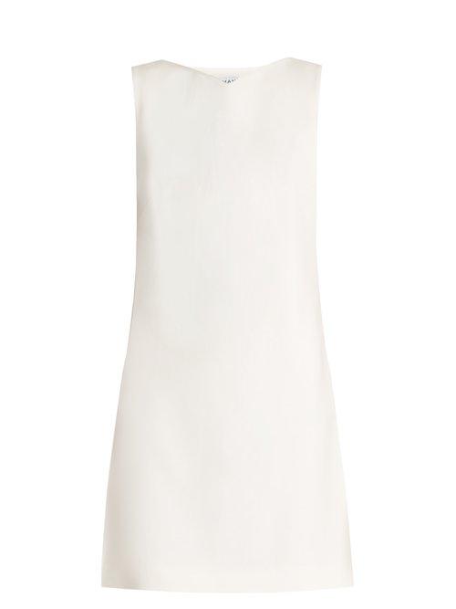Matchesfashion.com Osman - Lou Lou Embellished Back Crepe Cady Dress - Womens - Cream