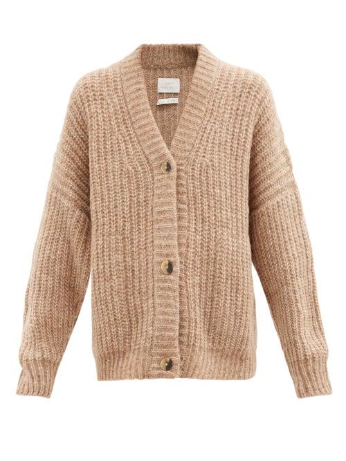 Matchesfashion.com Lauren Manoogian - Ribbed-knit Cardigan - Womens - Camel