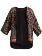 Matchesfashion.com Etro - Multi Print Silk Jacket - Womens - Black