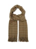 Matchesfashion.com Giuliva Heritage Collection - The Talassa Houndstooth Checked Wool Scarf - Womens - Green