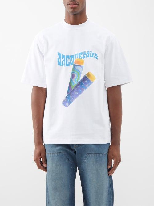 Jacquemus - Paisley Sorbet-print Cotton-jersey T-shirt - Mens - White Multi