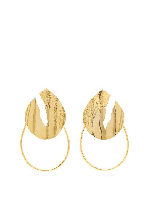 Matchesfashion.com Misho - Sierra Gold Plated Hoop Earrings - Womens - Gold