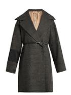 No. 21 Prince Of Wales-checked Oversized Coat