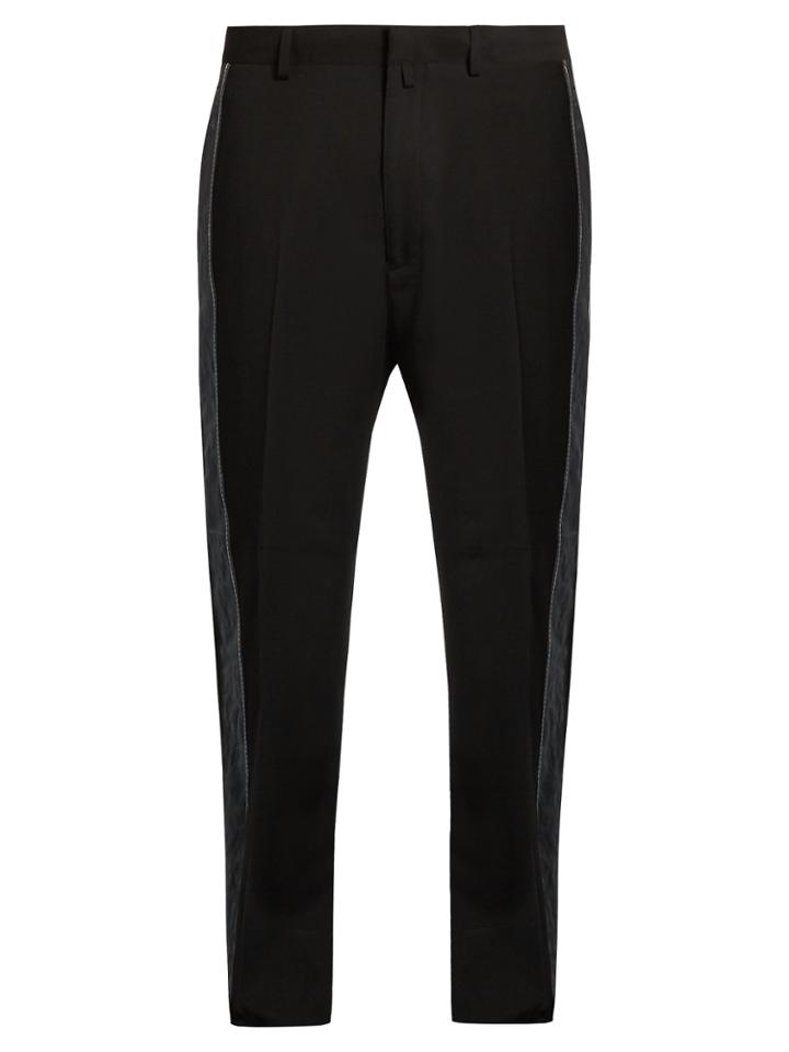Lanvin Side-stripe Wool Straight-leg Trousers