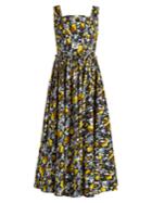 Marni Square-neck Tulip-print Dress