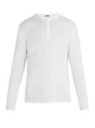 Matchesfashion.com Barena Venezia - Henley Long Sleeved T Shirt - Mens - White