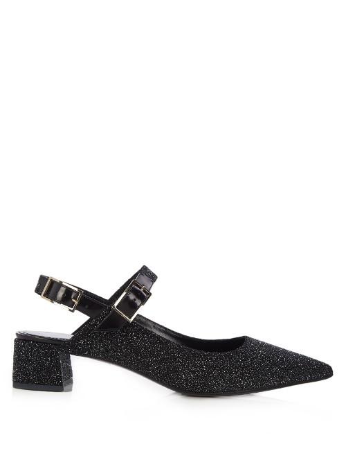 Erdem Aerina Glitter And Suede Pumps