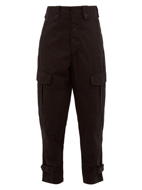 Matchesfashion.com Isabel Marant - Neil Cotton Gabardine Cargo Trousers - Mens - Black