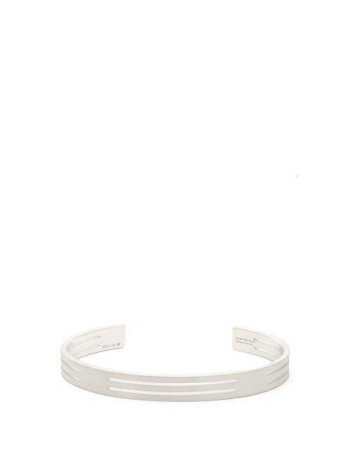 Matchesfashion.com Le Gramme - Le 19 Sterling Silver Cuff Bracelet - Mens - Silver