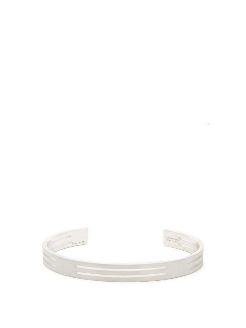 Matchesfashion.com Le Gramme - Le 19 Sterling Silver Cuff Bracelet - Mens - Silver