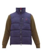 Matchesfashion.com Polo Ralph Lauren - Logo Embroidered Quilted Gilet - Mens - Navy