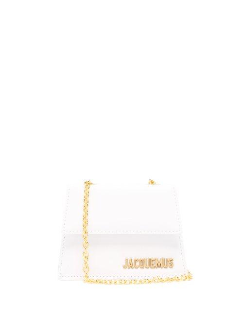 Matchesfashion.com Jacquemus - Le Piccolo Mini Logo Plaque Leather Cross Body Bag - Womens - White