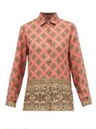 Matchesfashion.com Etro - Paisley Print Silk Shirt - Womens - Pink Multi