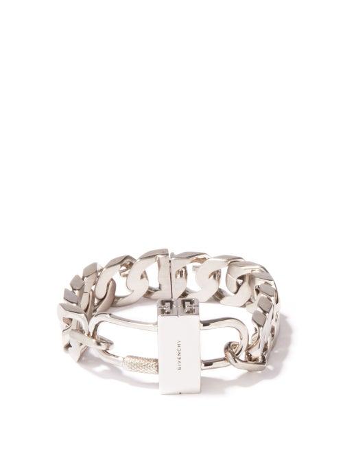 Ladies Jewellery Givenchy - G-chain And Padlock Bracelet - Womens - Silver