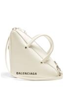 Matchesfashion.com Balenciaga - Triangle Duffle S Leather Bag - Womens - White