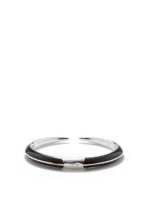 Shaun Leane - Sabre Deco Sterling Silver & Enamel Cuff - Mens - Silver