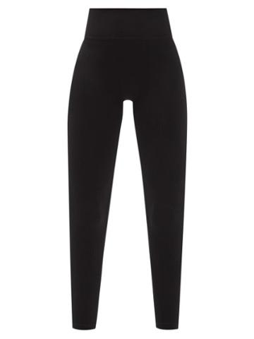 Ladies Activewear Prism - Blithe High-rise Ribbed Leggings - Womens - Black