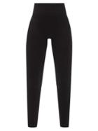Ladies Activewear Prism - Blithe High-rise Ribbed Leggings - Womens - Black