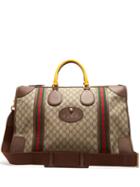 Matchesfashion.com Gucci - Gg Supreme Canvas And Leather Holdall - Mens - Brown Multi