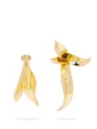 Ryan Storer Sansevieria Gold-plated Mismatched Earrings