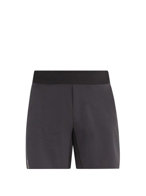Matchesfashion.com On - Panelled Mesh And Technical-jersey Running Shorts - Mens - Black
