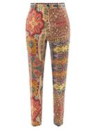 Etro - Paisley-print Linen Trousers - Mens - Multi
