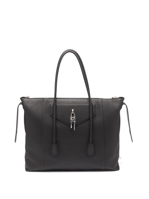 Matchesfashion.com Givenchy - Antigona Lock Large Leather Holdall - Mens - Black