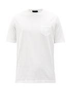 Matchesfashion.com Thom Sweeney - Patch-pocket Cotton-jersey T-shirt - Mens - White