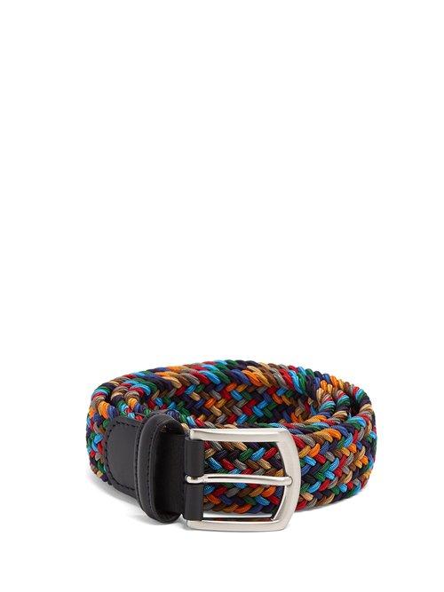 Matchesfashion.com Anderson's - Woven Elasticated Belt - Mens - Multi