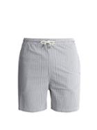 Matchesfashion.com Solid & Striped - The Classic Striped Swim Shorts - Mens - Navy