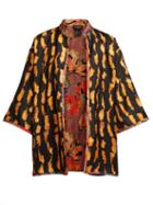 Matchesfashion.com Etro - Reversible Silk Twill Jacket - Womens - Multi, Black, Camel