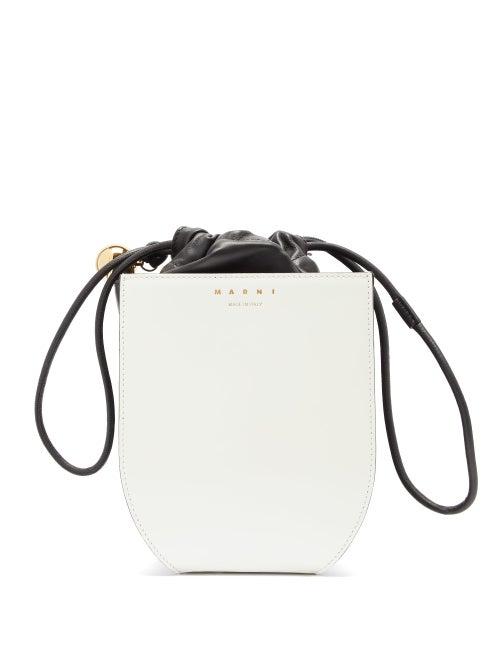 Matchesfashion.com Marni - Coffer Leather Clutch Bag - Womens - Red Multi