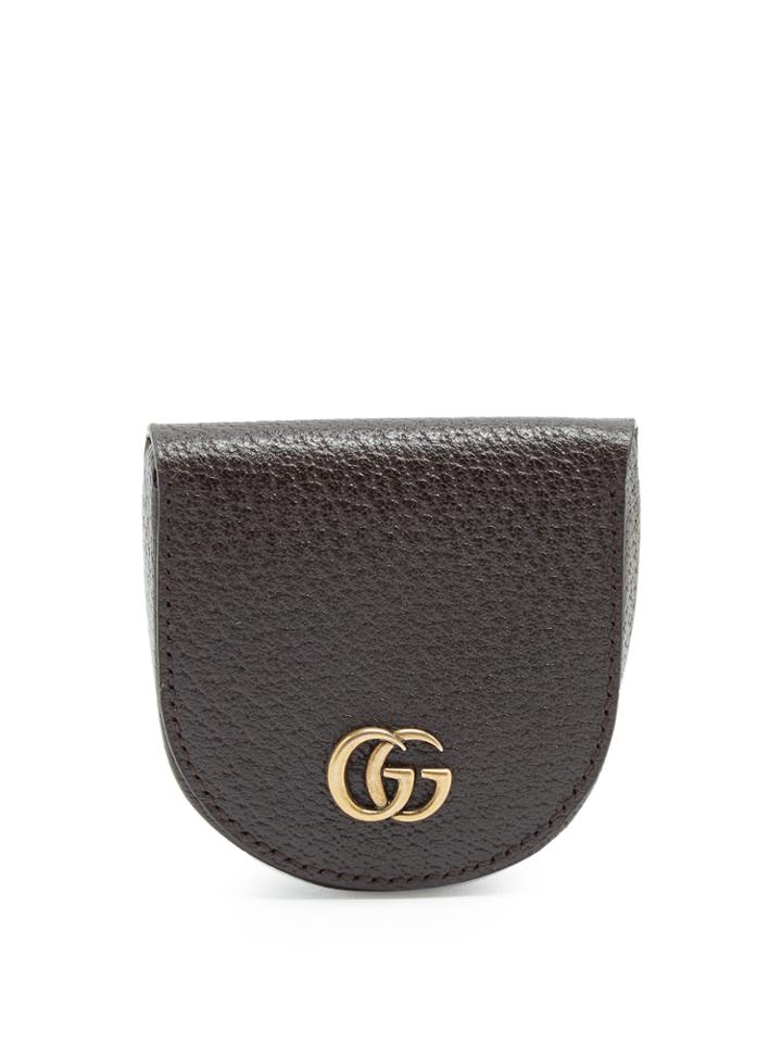 Gucci Gg Marmont Grained-leather Coin Purse