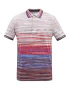 Missoni - Striped Cotton-jersey Polo Shirt - Mens - Red Multi