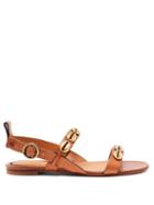Matchesfashion.com Etro - Embellished Leather Sandals - Womens - Tan