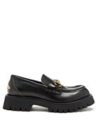 Gucci - Horsebit Leather Chunky Loafers - Womens - Black