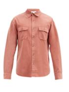 Matchesfashion.com Frame - Patch-pocket Lyocell-blend Twill Shirt - Mens - Dark Orange