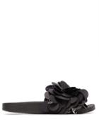Matchesfashion.com Paco Rabanne - Sequinned Rubber Slides - Womens - Black