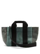 Matchesfashion.com Rue De Verneuil - Parcours Small Pinstriped Wool-blend Tote Bag - Womens - Blue Multi