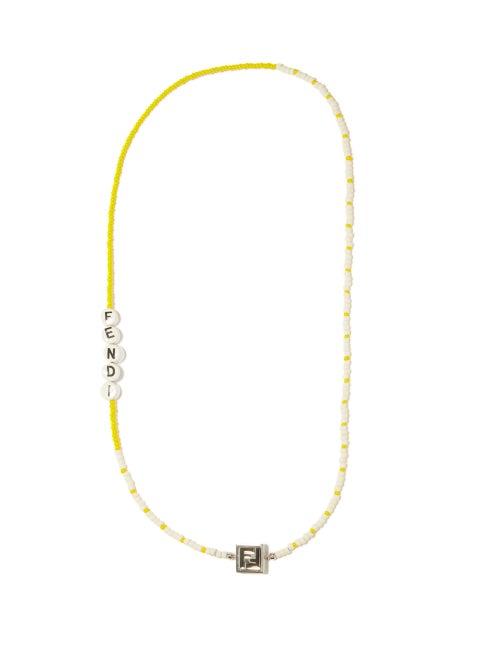 Fendi - Logo-beaded Necklace - Mens - Multi