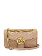 Gucci Gg Marmont Small Quilted-leather Shoulder Bag